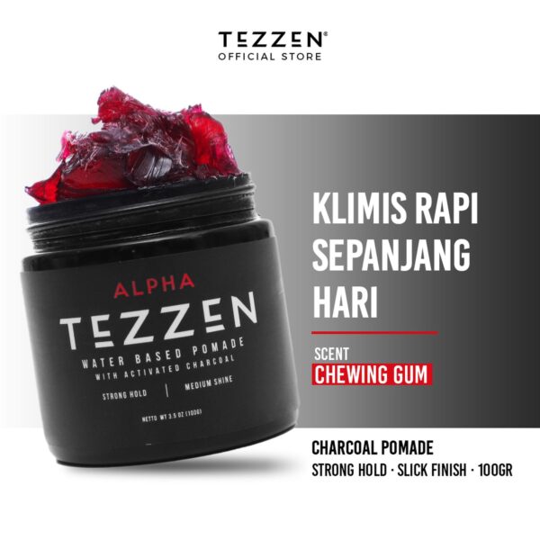 Tezzen alpha charcoal water based pomade
