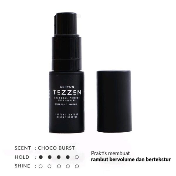 Tezzen pomade geryon charcoal hair powder - gambar 2