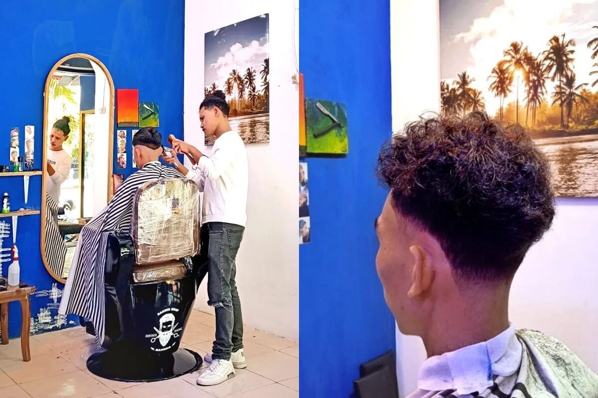 10 barbershop terbaik di denpasar 19 Hasil potongan rambut rapi dari haneda barbershop bali.