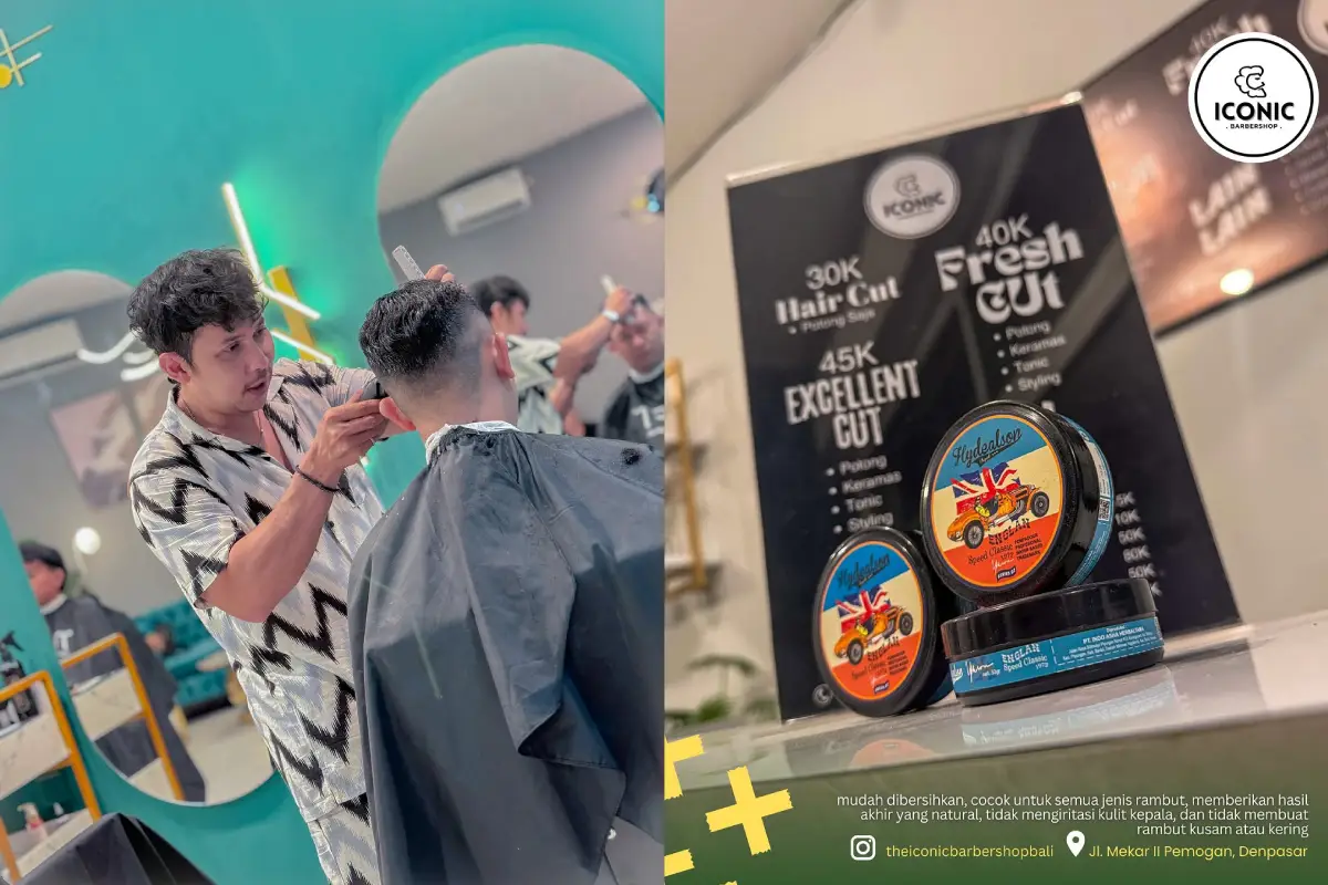 10 barbershop terbaik di denpasar 13 Suasana modern dan stylish di iconic barbershop denpasar.