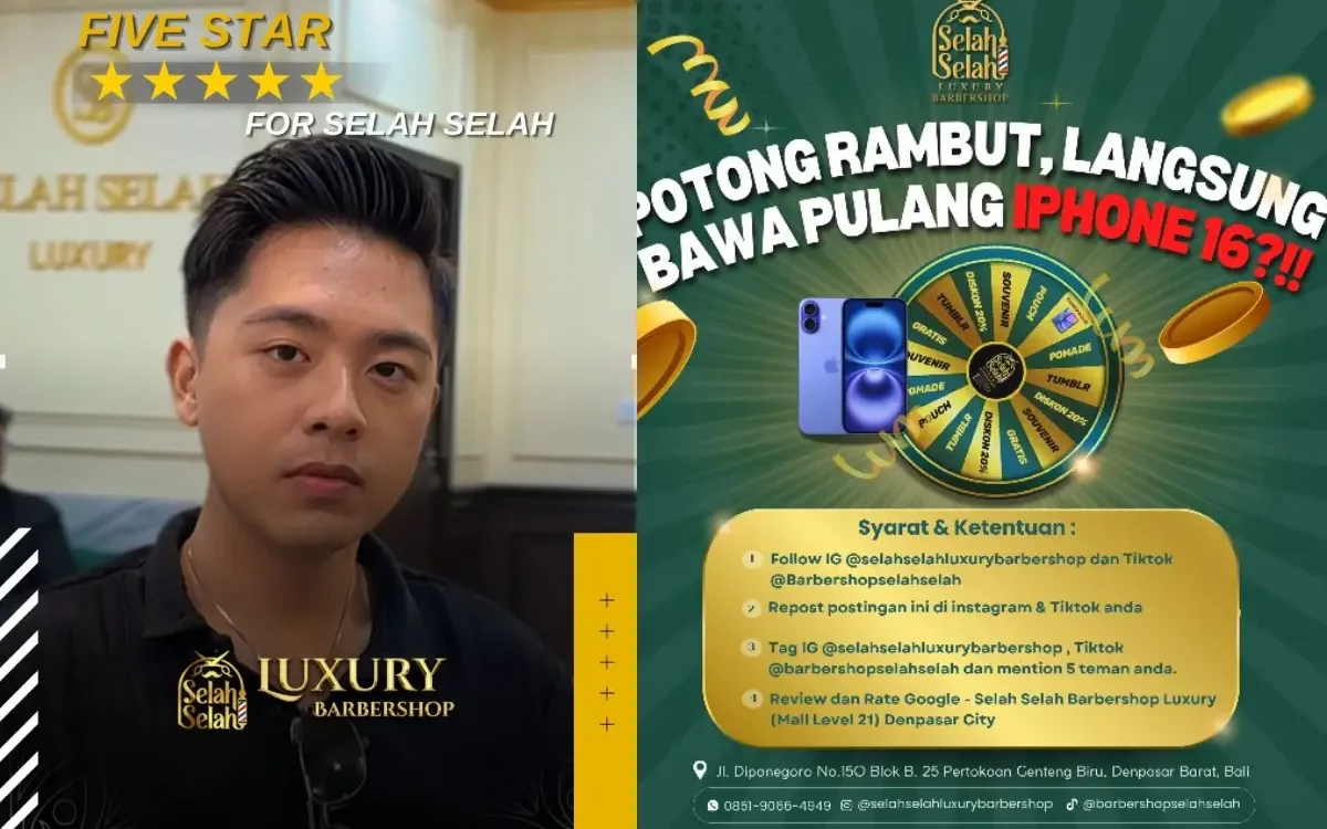 Lokasi selah selah barbershop luxury