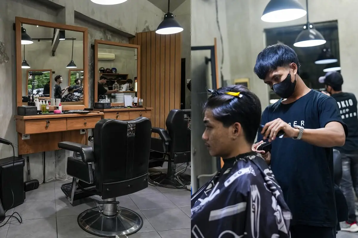 10 barbershop terbaik di denpasar 18 Desain interior unik bergaya industrial jepang di tokio barber.